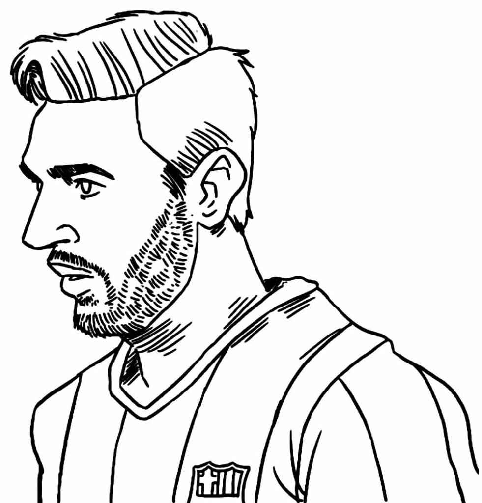 Messi Ausmalbilder 610