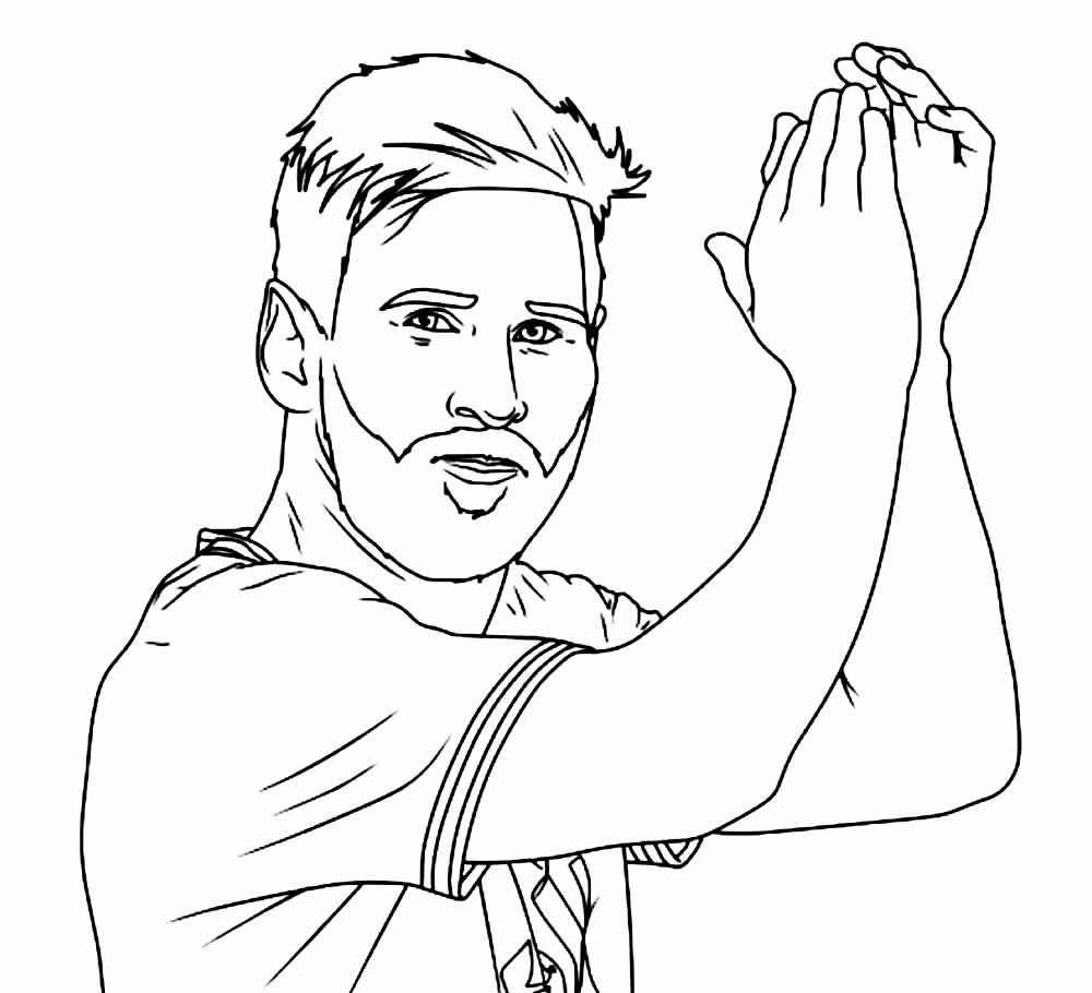 Messi Ausmalbilder 836