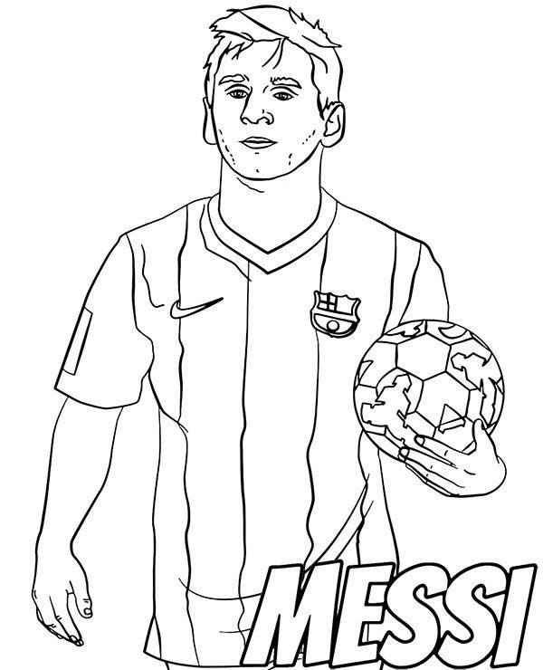 Messi Ausmalbilder 875