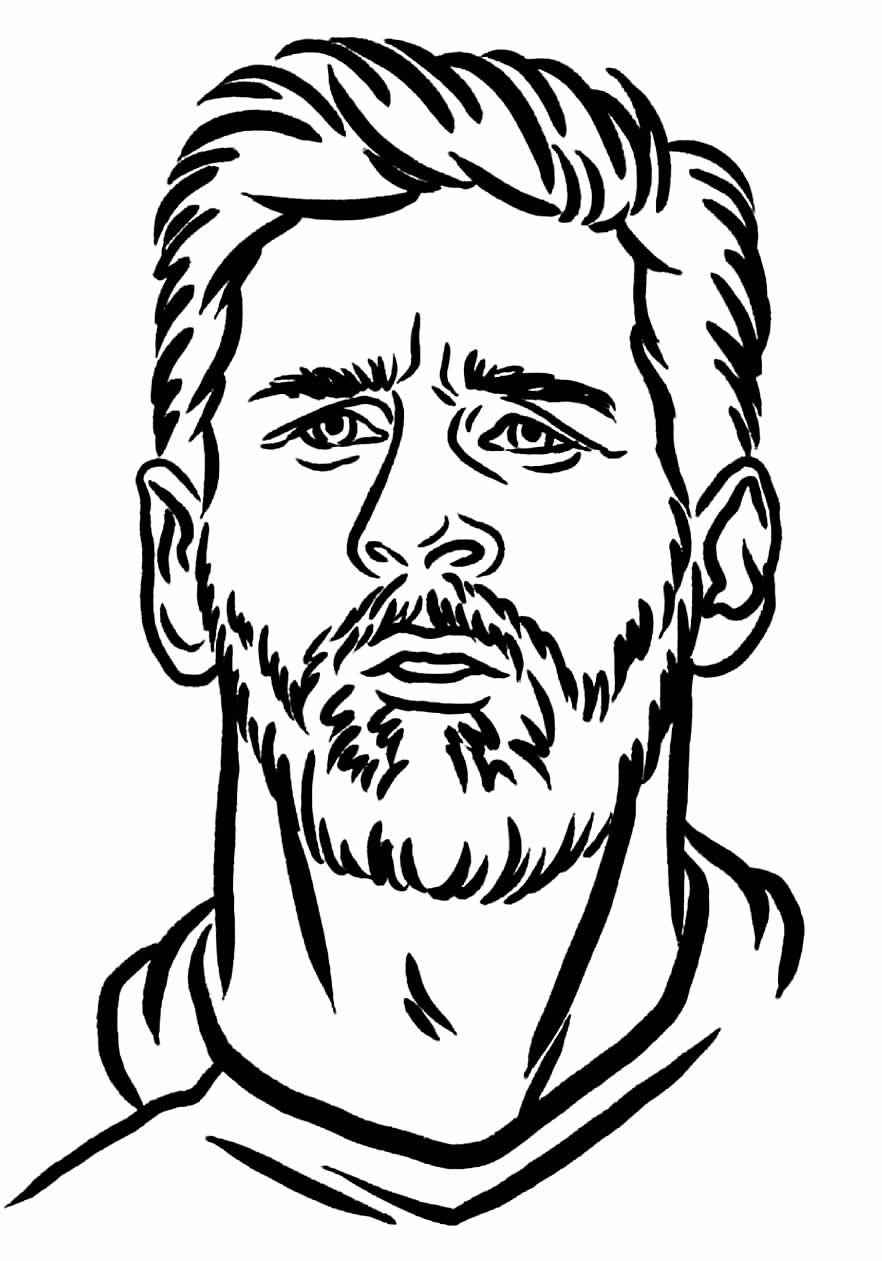 Messi Ausmalbilder 932