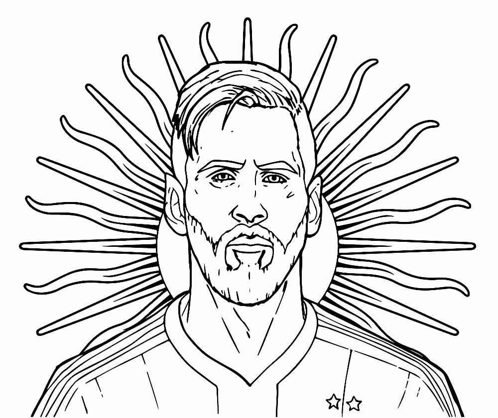Messi Ausmalbilder 960