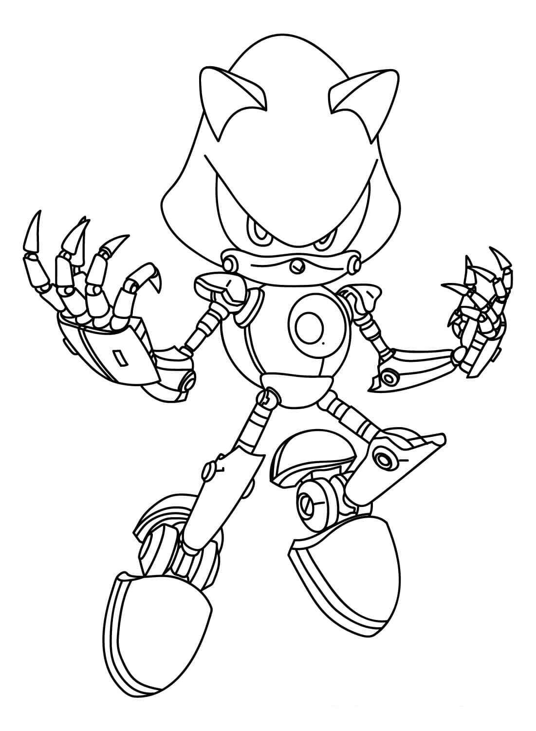 Metal Sonic Ausmalbilder 088