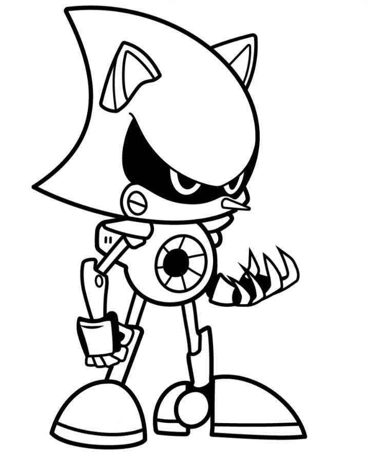 Metal Sonic Ausmalbilder 198