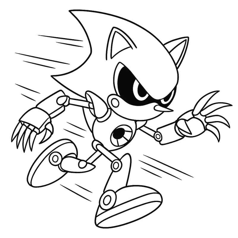 Metal Sonic Ausmalbilder 449