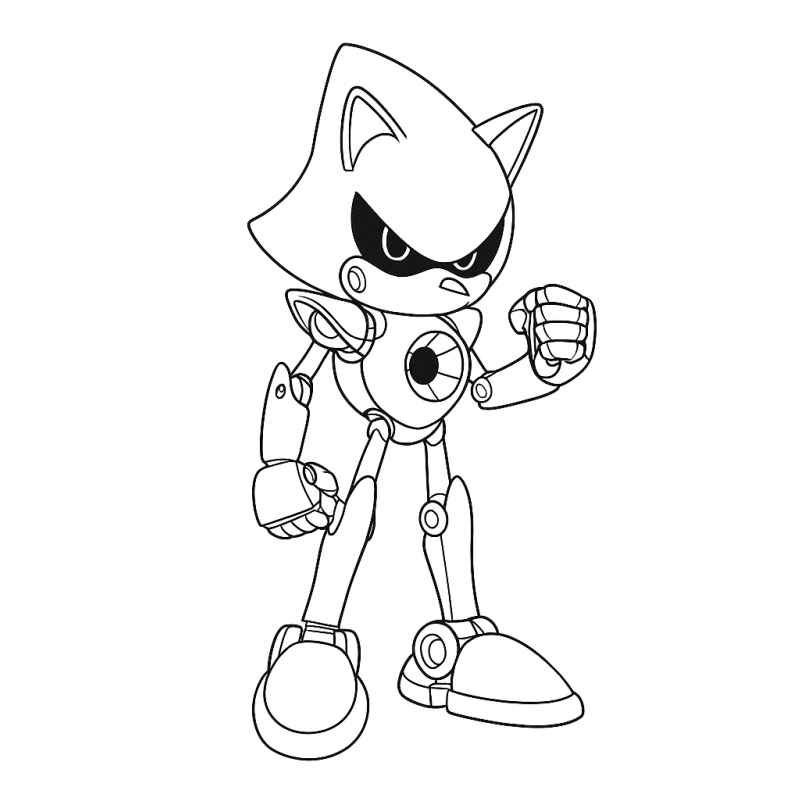 Metal Sonic Ausmalbilder 623
