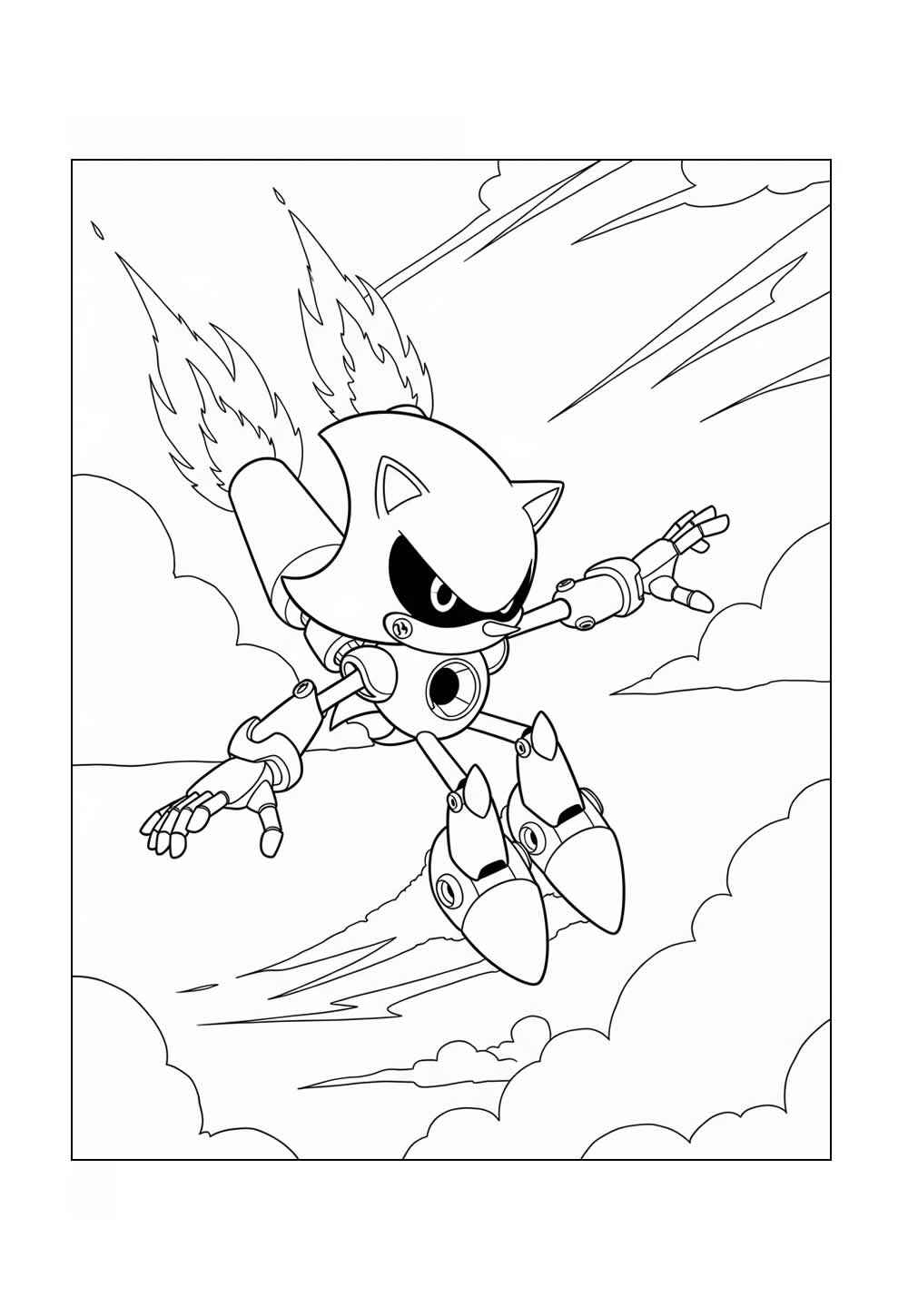 Metal Sonic Ausmalbilder 789