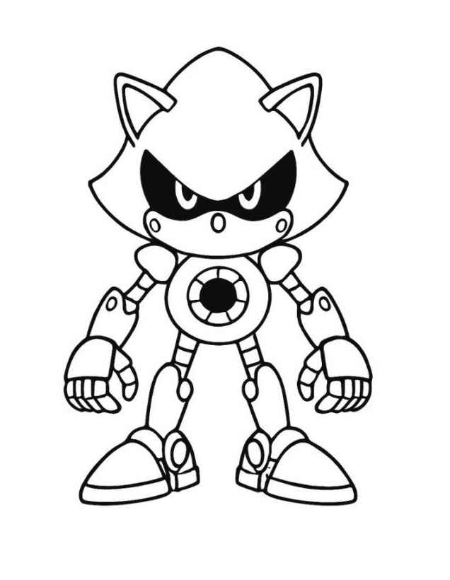 Metal Sonic Ausmalbilder 844