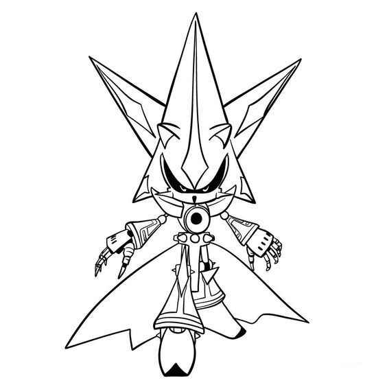 Metal Sonic Ausmalbilder 898