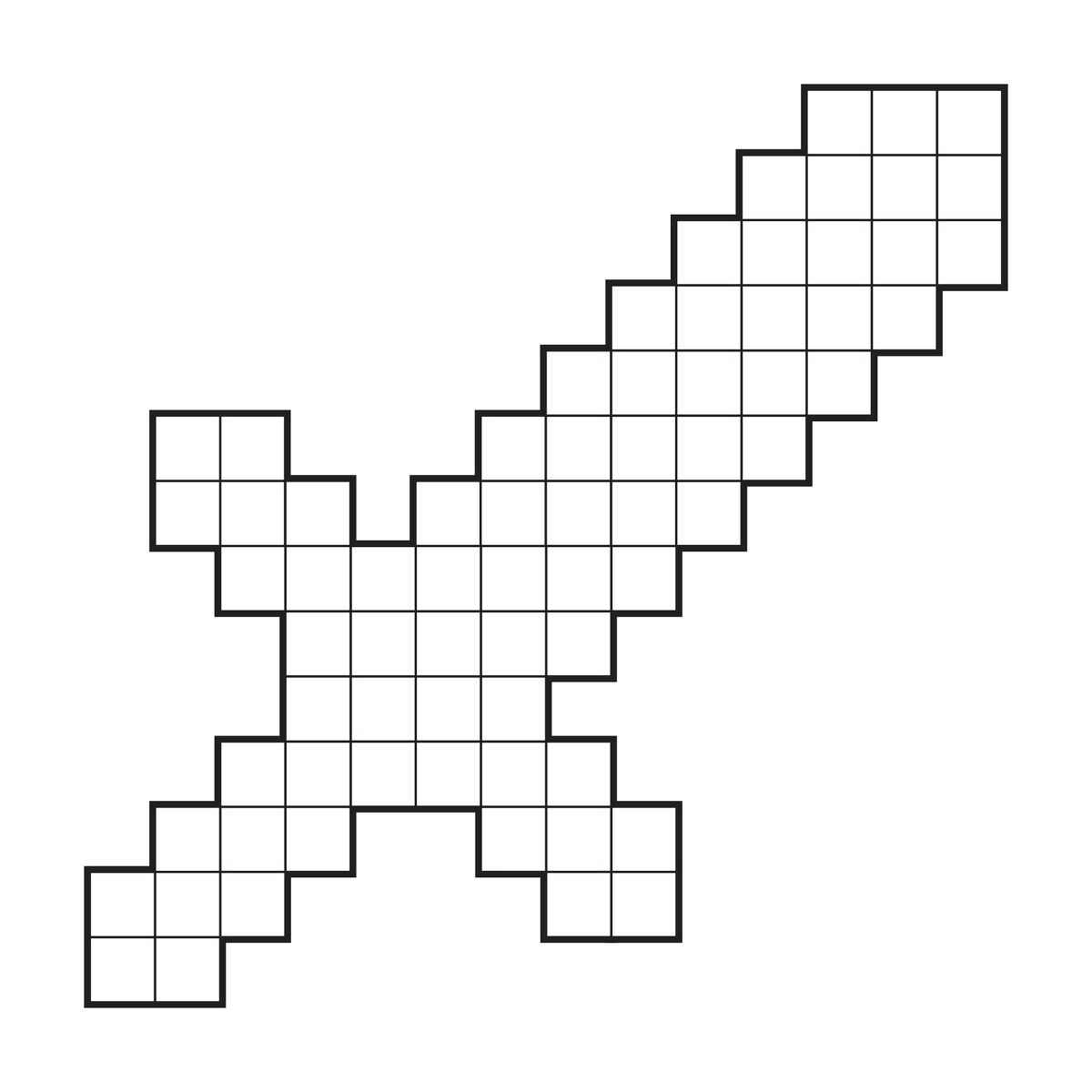 Minecraft Schwert Ausmalbilder 100