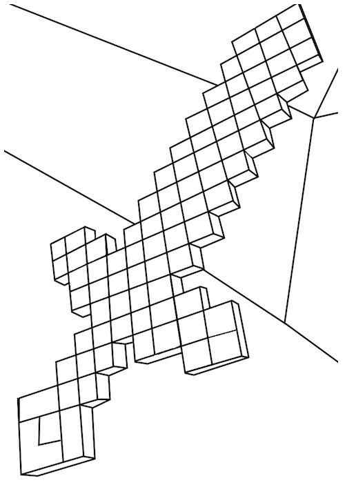 Minecraft Schwert Ausmalbilder 290
