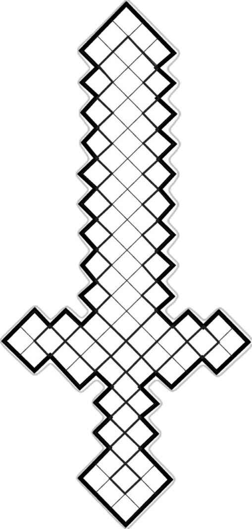 Minecraft Schwert Ausmalbilder 460