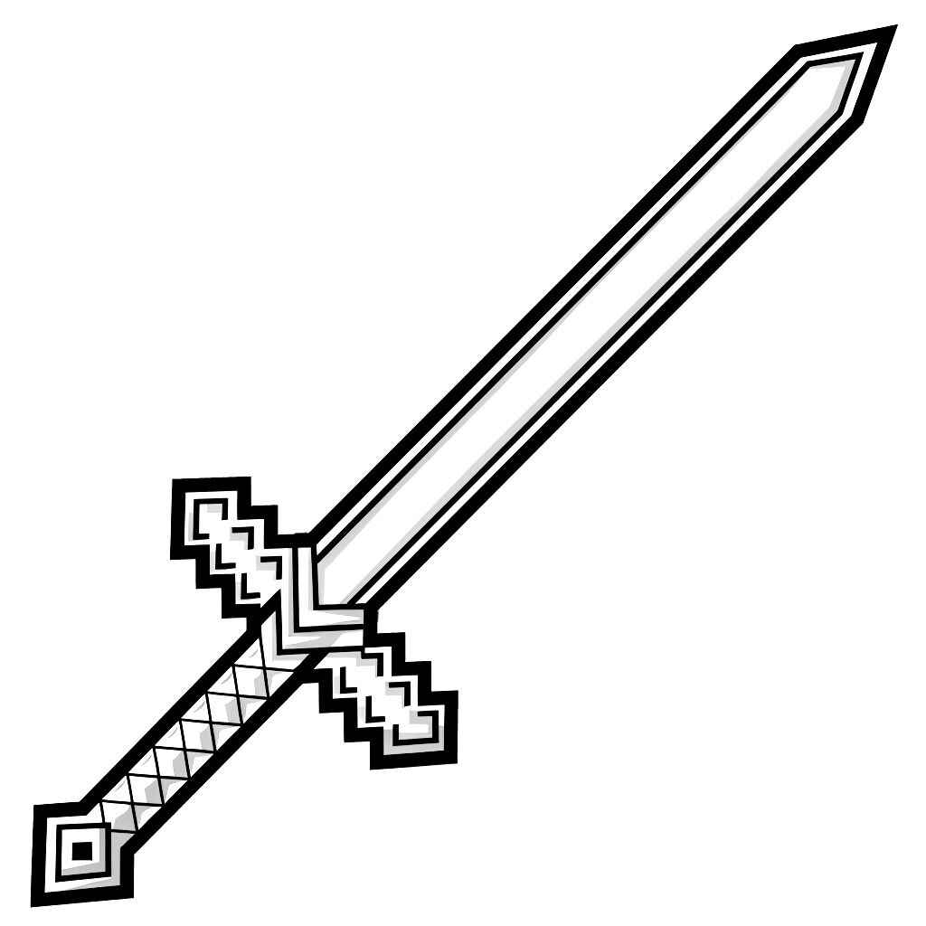 Minecraft Schwert Ausmalbilder 505