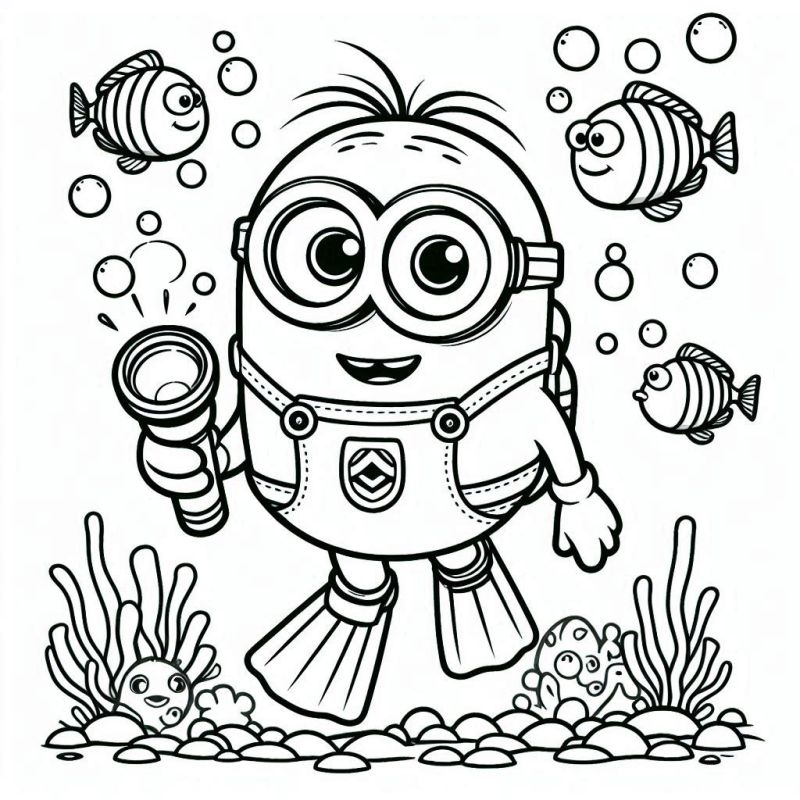 Minions Ausmalbilder 476