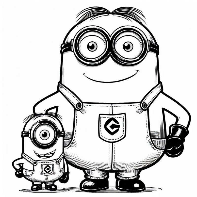Minions Ausmalbilder 702