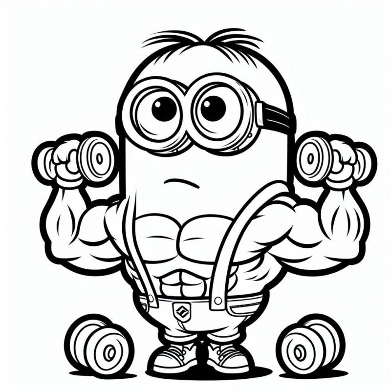 Minions Ausmalbilder 829