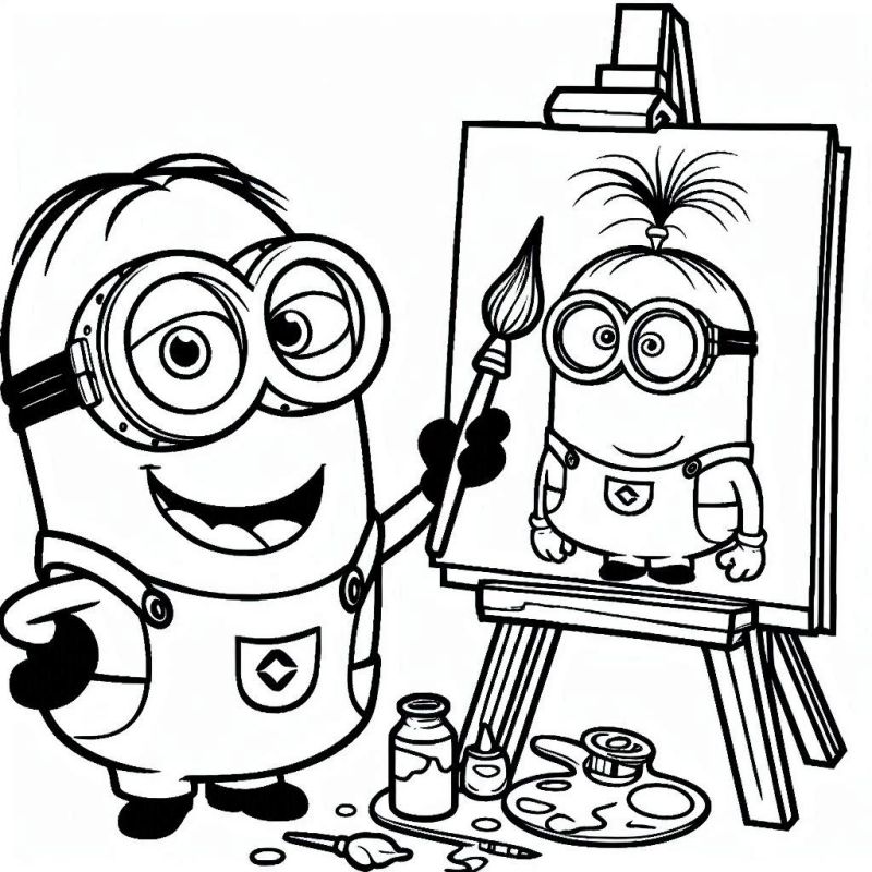 Minions Ausmalbilder 988