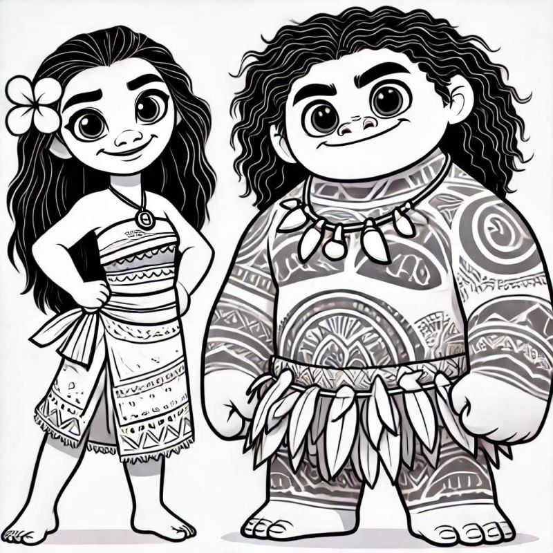 Moana Ausmalbilder 018
