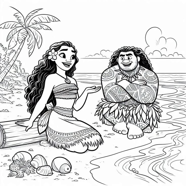 Moana Ausmalbilder 033