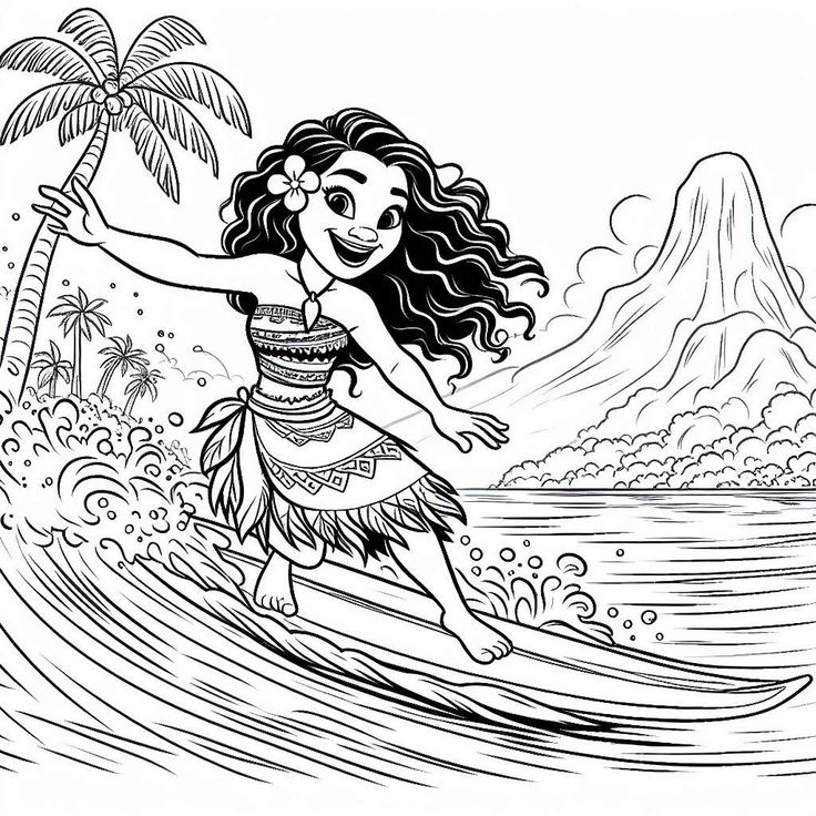 Moana Ausmalbilder 040