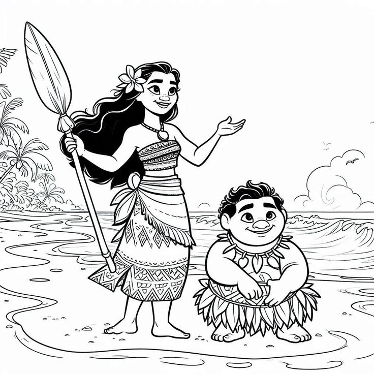 Moana Ausmalbilder 265