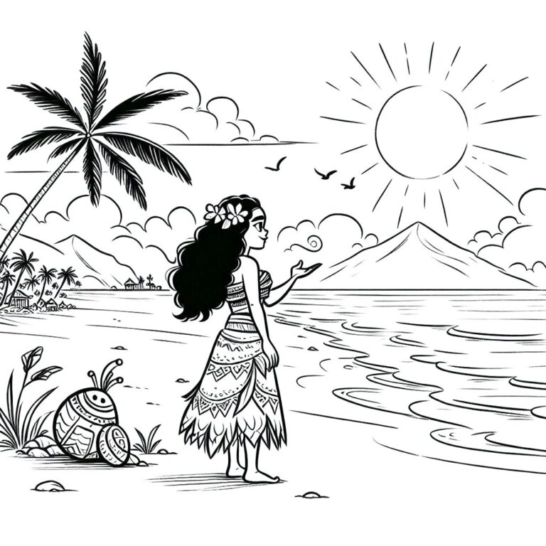 Moana Ausmalbilder 276