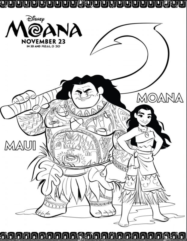 Moana Ausmalbilder 356