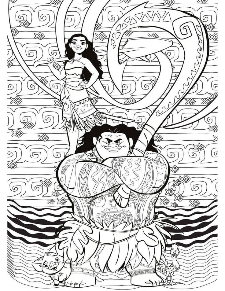 Moana Ausmalbilder 377