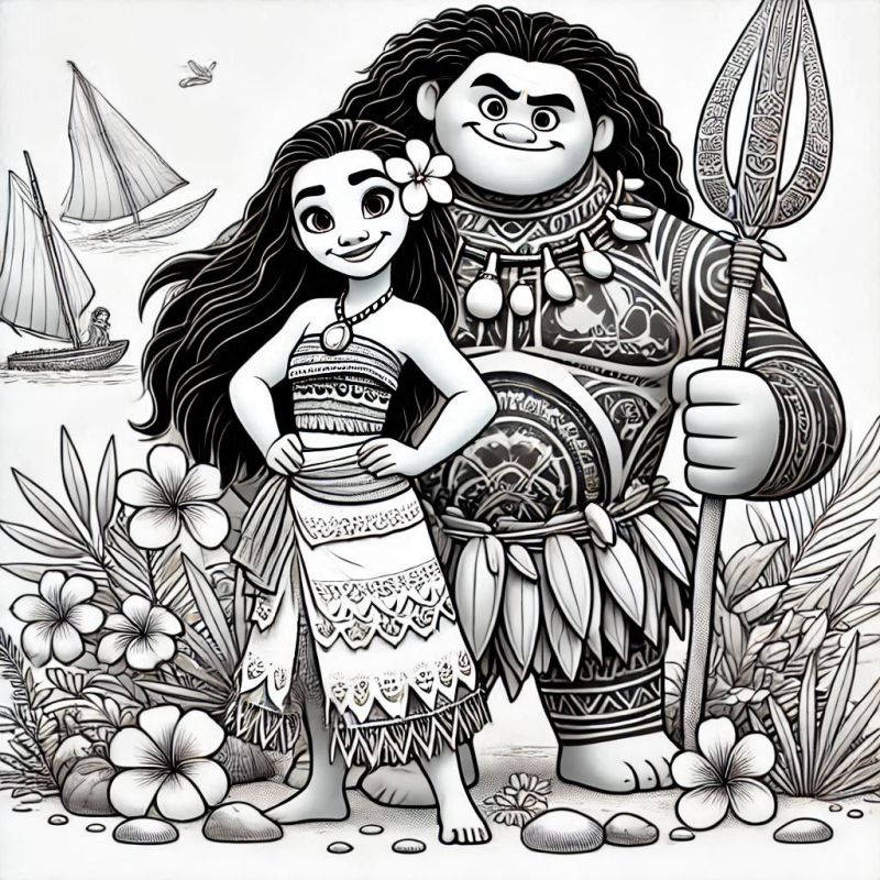 Moana Ausmalbilder 406