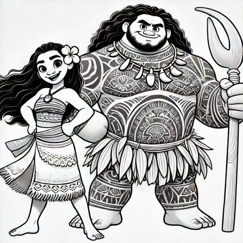 Moana Ausmalbilder 416