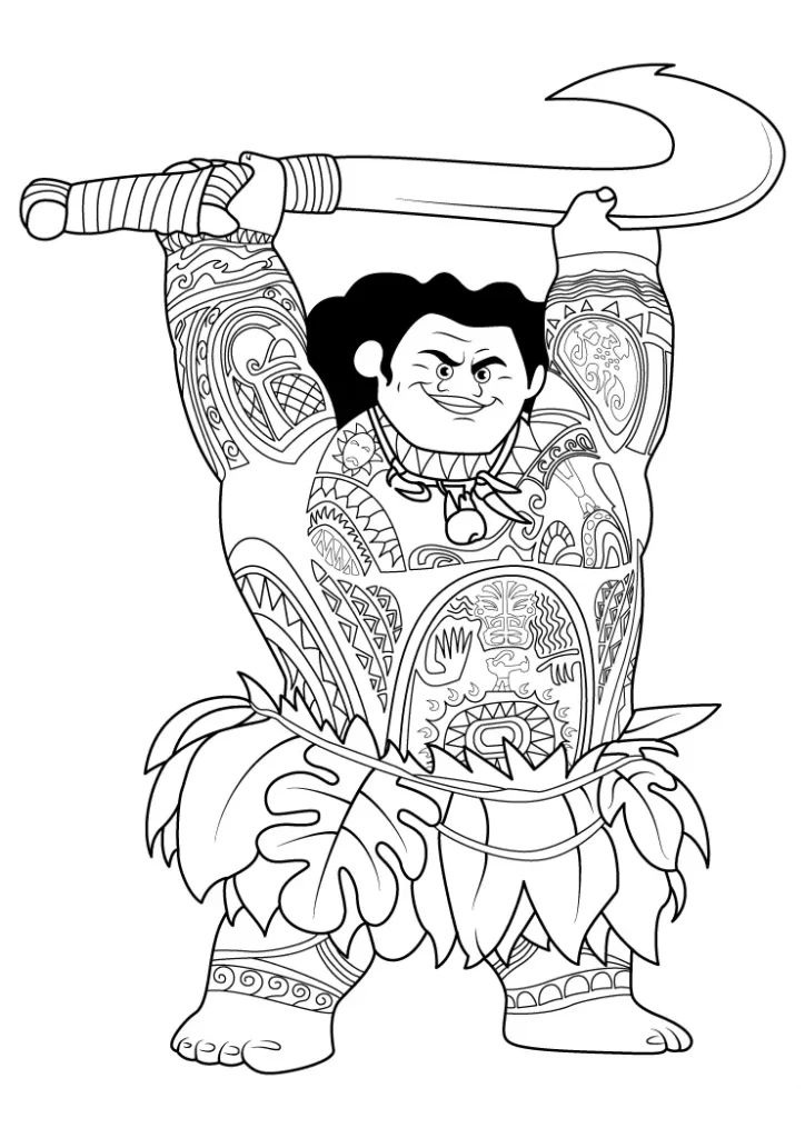 Moana Ausmalbilder 724