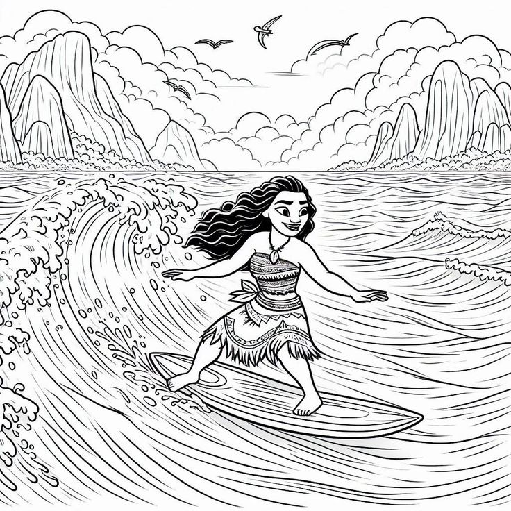 Moana Ausmalbilder 912