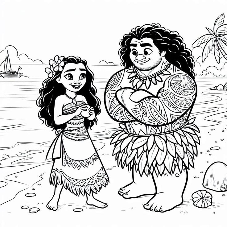 Moana Ausmalbilder 923