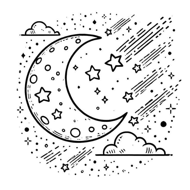 Mond Ausmalbilder 479