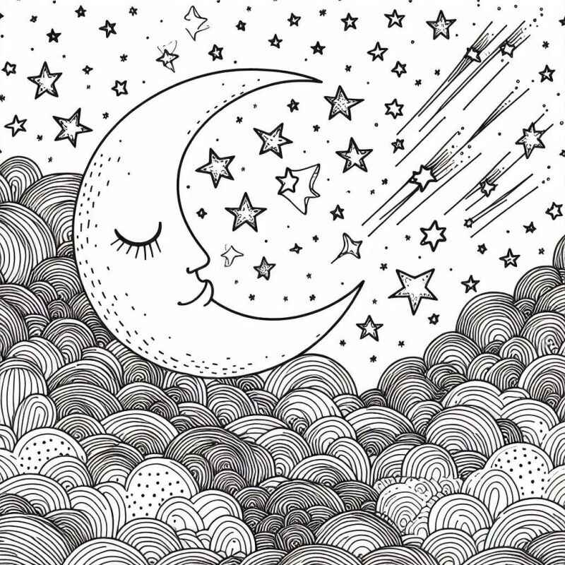 Mond Ausmalbilder 701