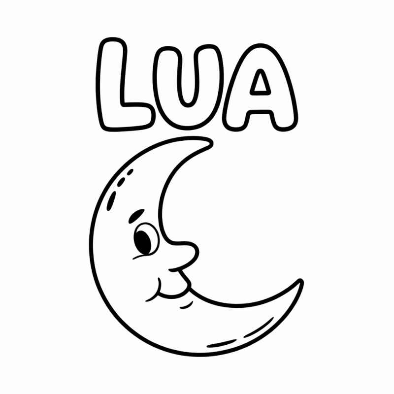 Mond Ausmalbilder 707