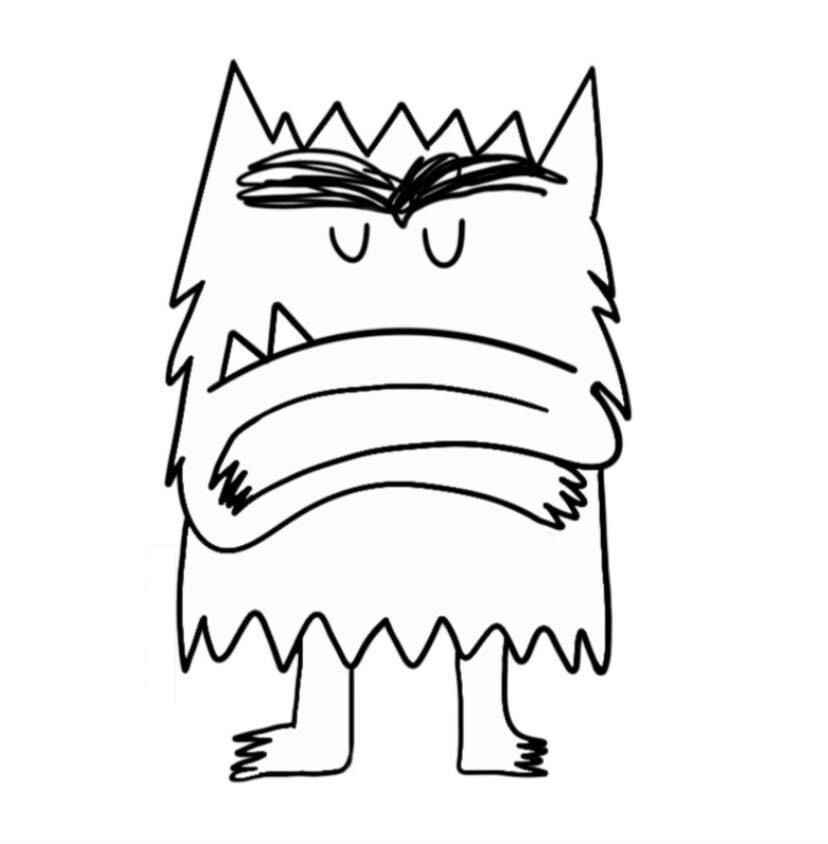 Monster der Farben Ausmalbilder 058