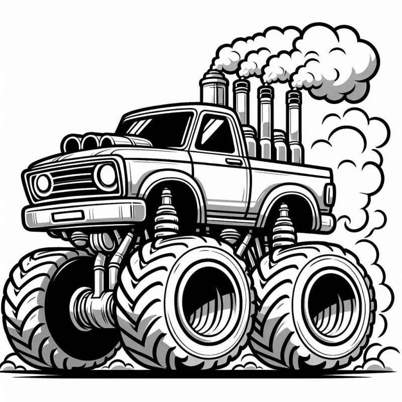 Monster-Truck Ausmalbilder 000