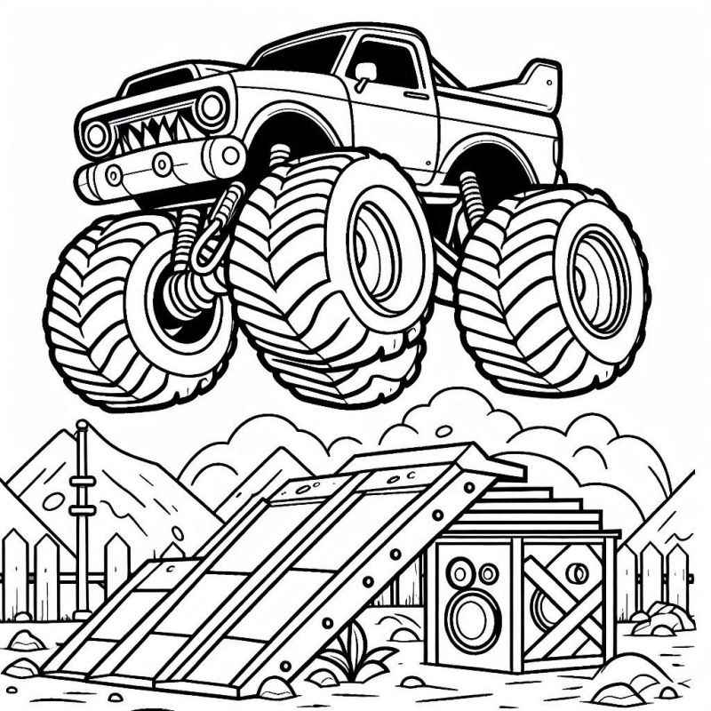 Monster-Truck Ausmalbilder 088