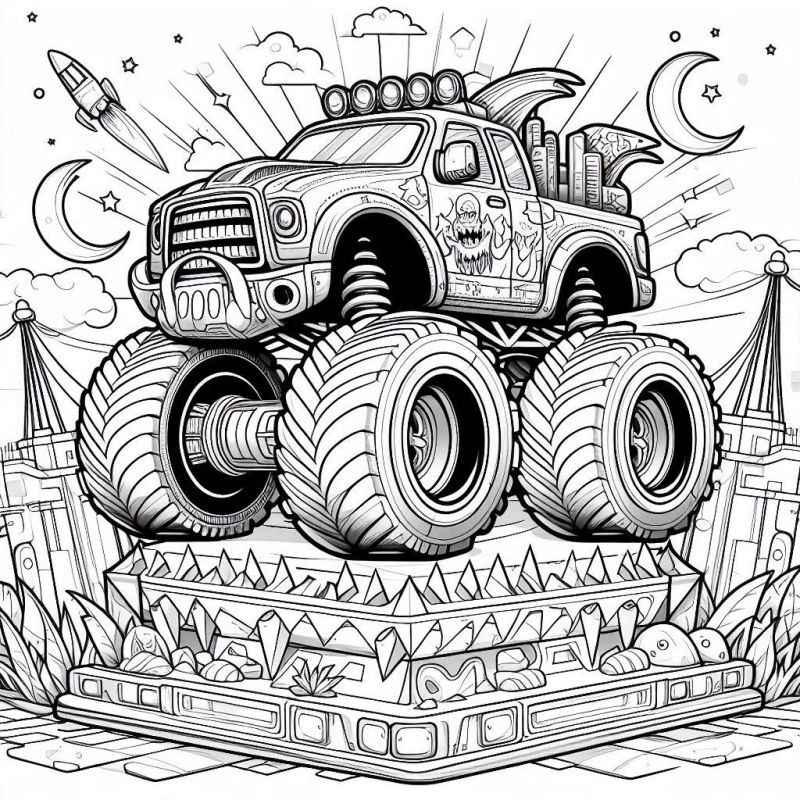 Monster-Truck Ausmalbilder 115