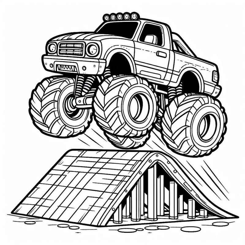 Monster-Truck Ausmalbilder 153