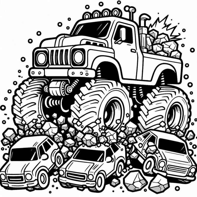 Monster-Truck Ausmalbilder 263