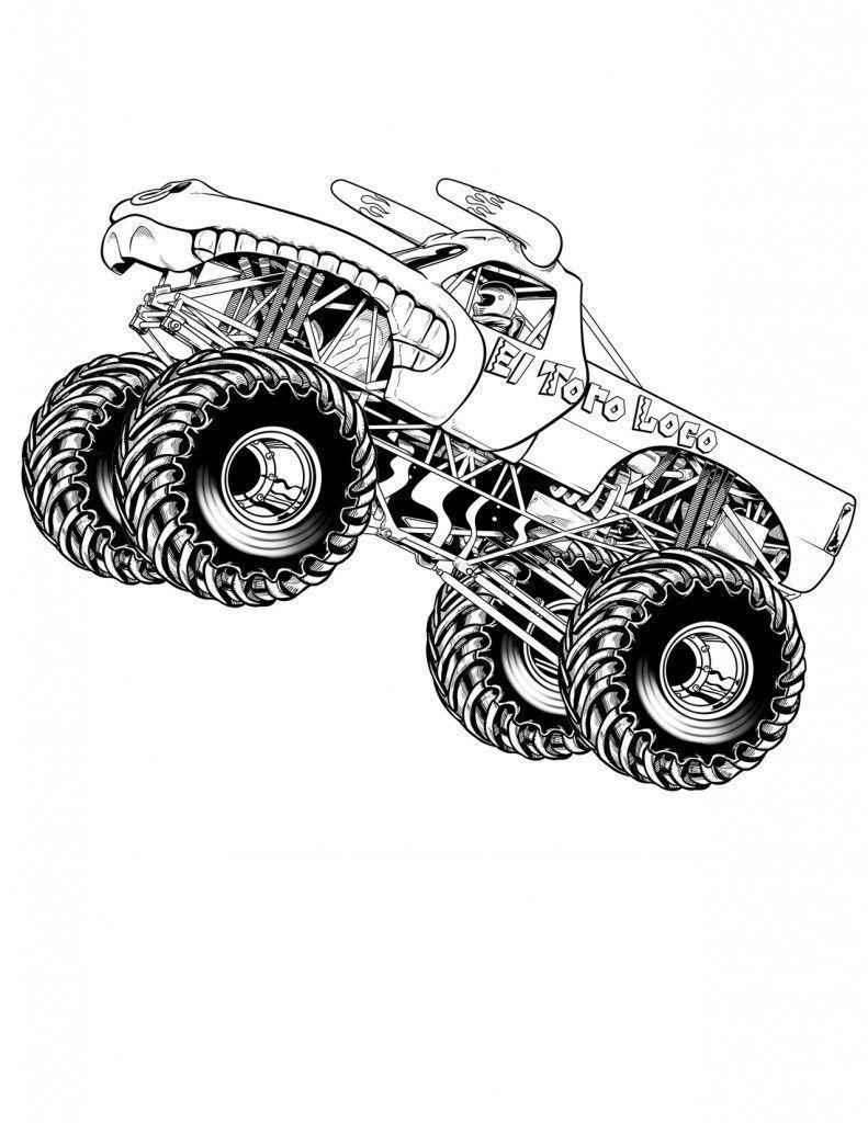 Monster-Truck Ausmalbilder 351
