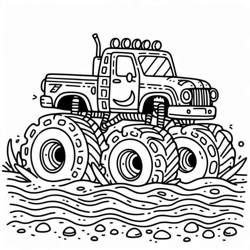 Monster-Truck Ausmalbilder 503