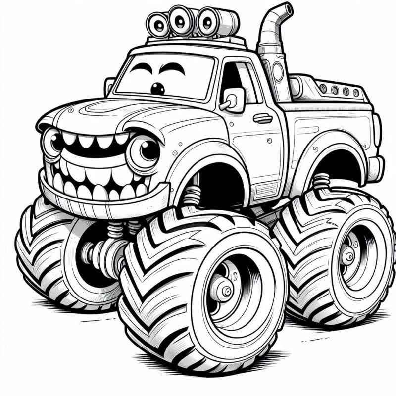Monster-Truck Ausmalbilder 575