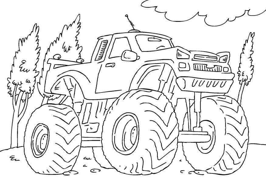 Monster-Truck Ausmalbilder 919