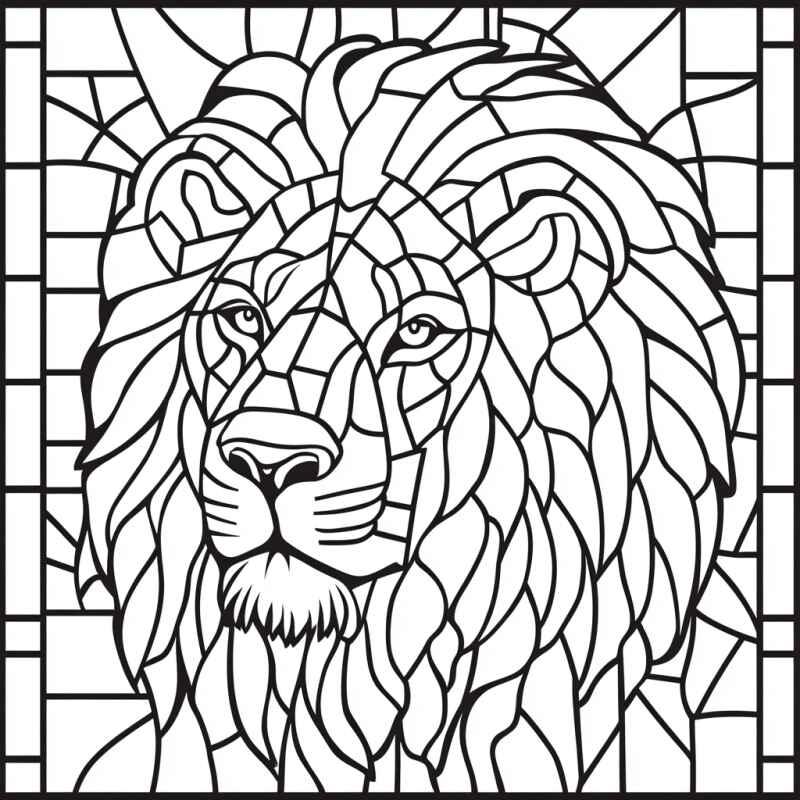 Mosaik Ausmalbilder 025