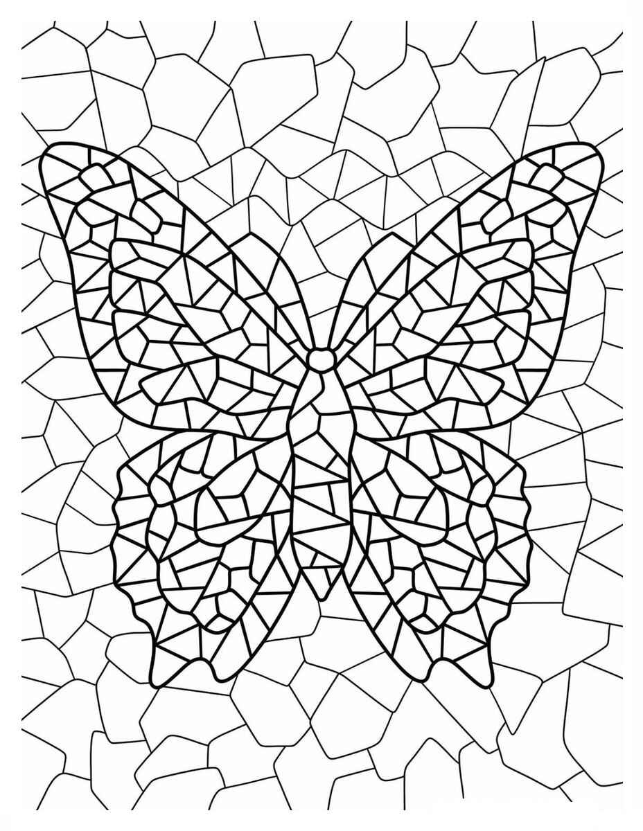 Mosaik Ausmalbilder 157