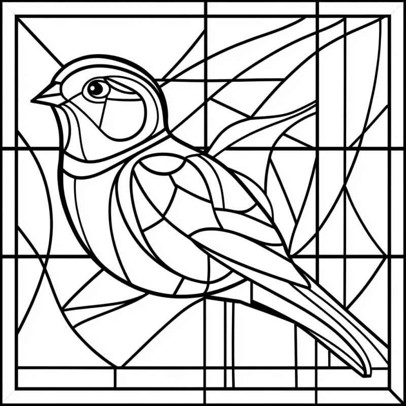 Mosaik Ausmalbilder 349