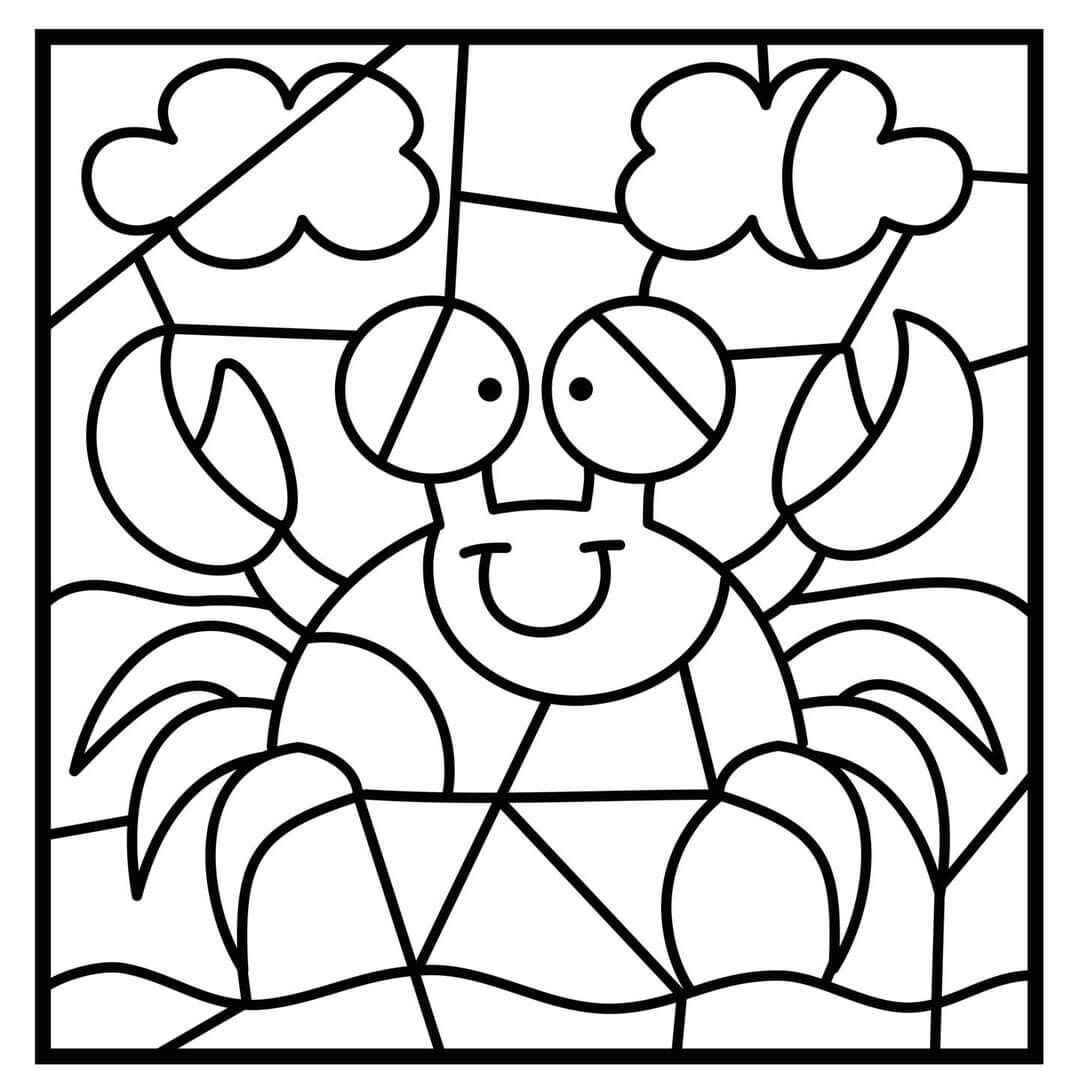 Mosaik Ausmalbilder 485