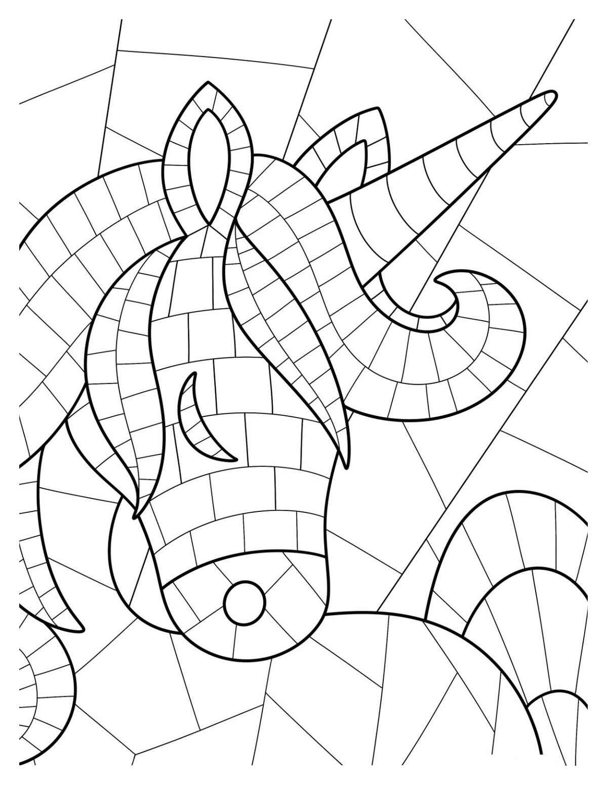 Mosaik Ausmalbilder 942